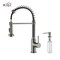 Kibi Aurora Single Handle Pull Down Kitchen Sink Faucet with Soap Dispenser C-KKF2003TT-KSD100TT - alternate 1